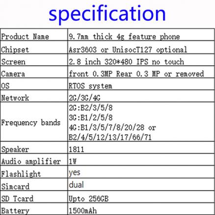 oem custom 4g button phone